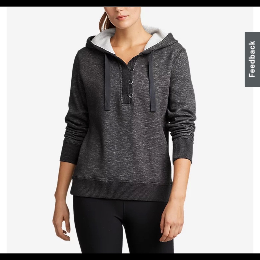 Eddie Bauer Brushed Fleece Hooded Pullover